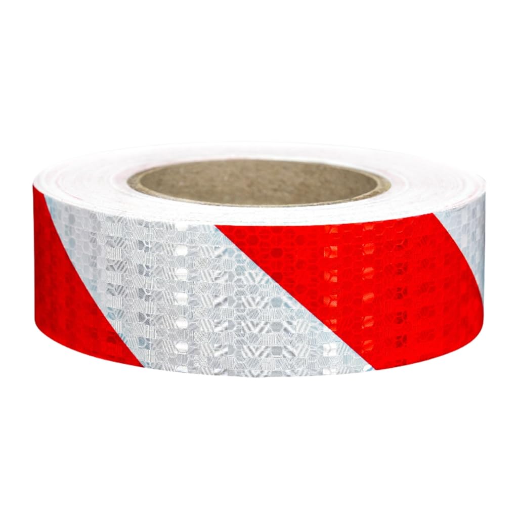 GMBYLBY 50m Reflective Tape Roll For Vehicles Trucks High Visibility Warning Strips 5cm Wide Weather Night Driving