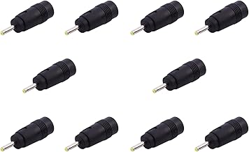 Iyalezirk - Toma de corriente (10 unidades, 2,5 mm x 0,7 mm, toma de corriente DC, adaptador de corriente