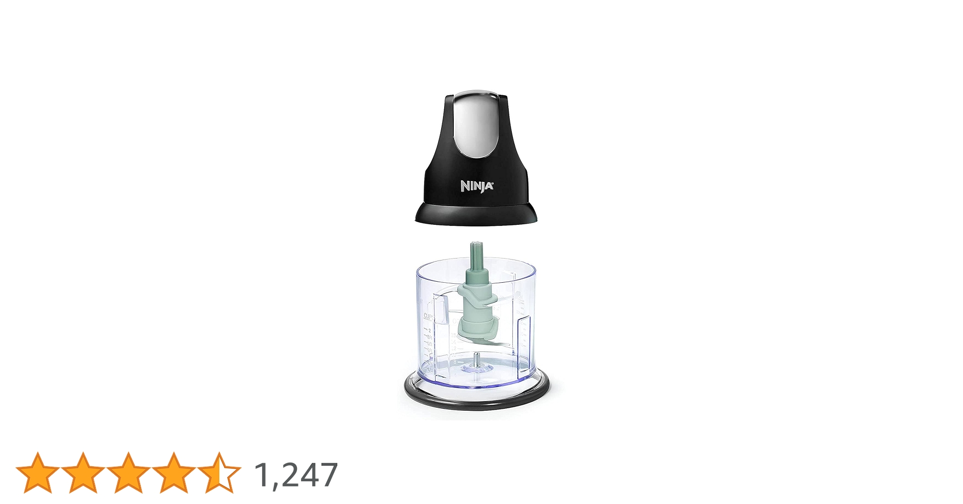調理器具 Ninja Express Chopper 200W 500ml Ninja Food Chopper Express Chop with 200-Watt, 16-Ounce Bowl