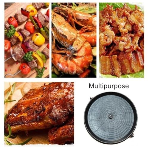 Poêle à gril coréenne antiadhésive ronde portable spéciale barbecue