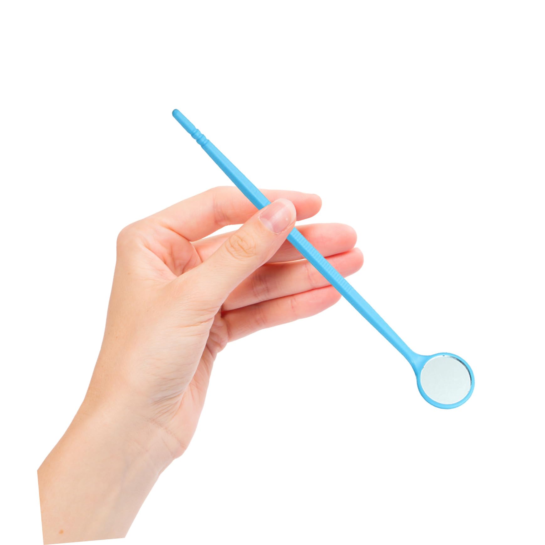 Specchietti Per La Bocca Blu, Confezione Da 100 Pezzi, Specchio Dentista Per Igiene Orale Domestica e Controllo Lingua e Guance