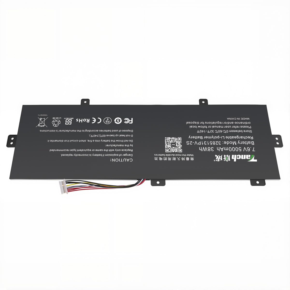 Batteria per computer portatile U3285131PV-2S per F7 Plus 2 F15 Plus 2 Prestigio Smartbook 141 C4 C5 7,6 V 5000 mAh/38 Wh