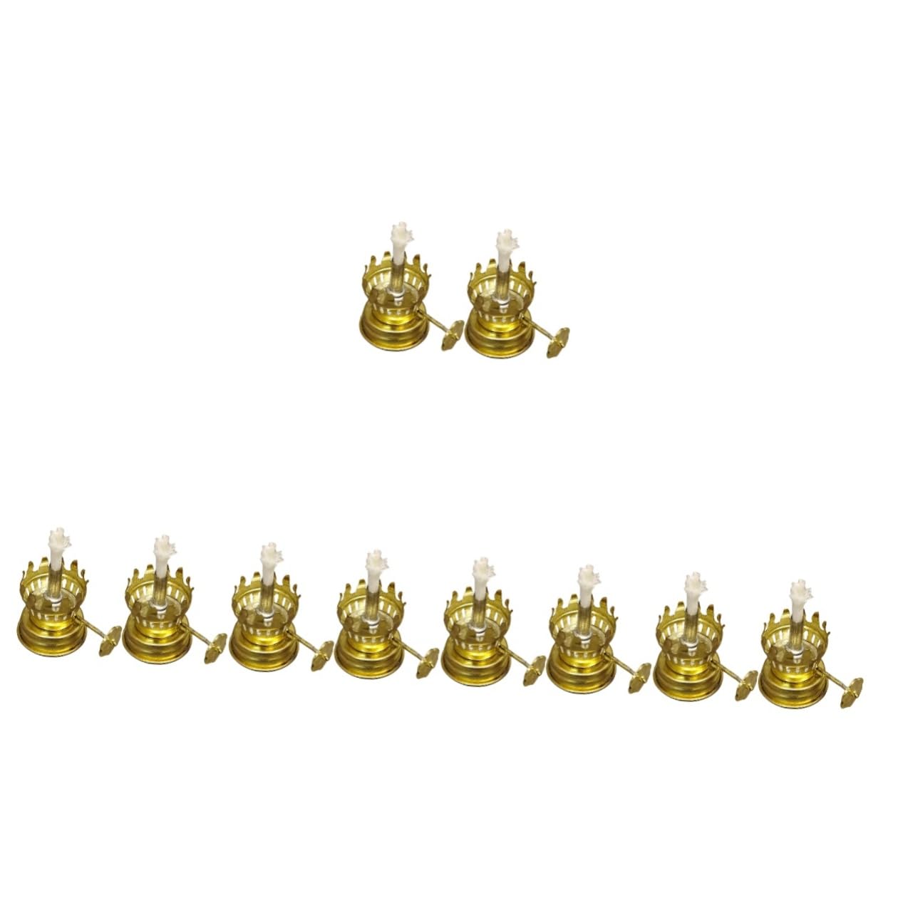 OSALADI 10pcs Oil Lamp Accessories Flame Oil Lamp Wicks for Easy Installation Wide Compatibility Vintage Lanterns Safe and Practical Replacement Fittings