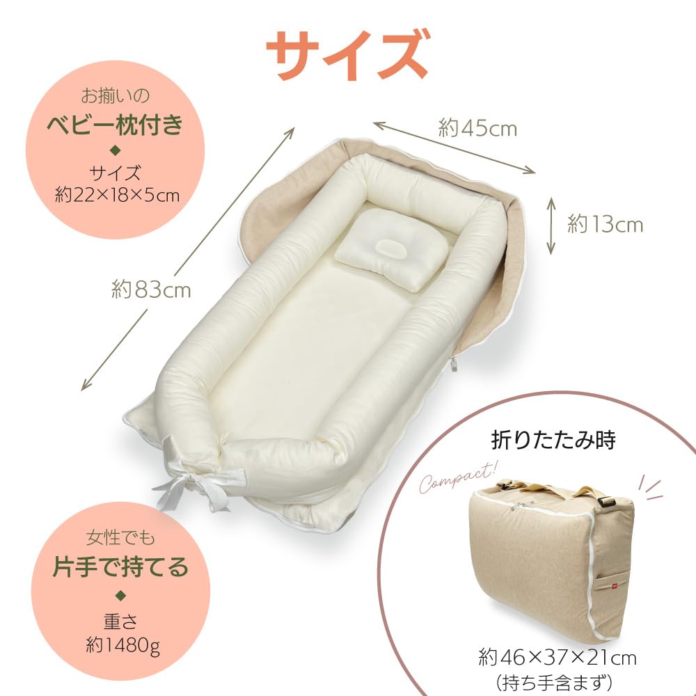 Amazon | ベッドインベッド すやみん izxi いつくし 持ち運び