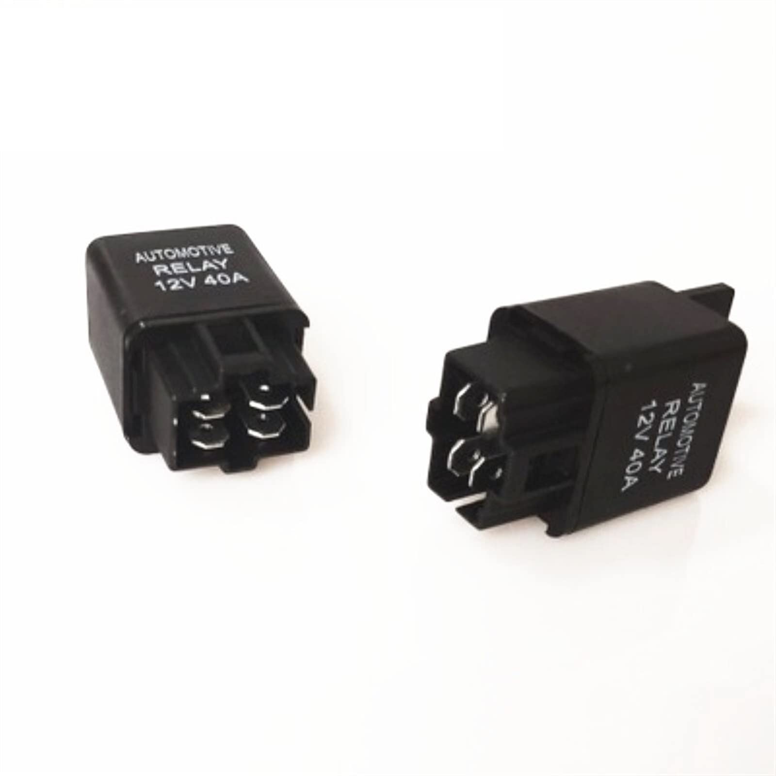 QEFHSVVZE 1pcs 12VDC 24VDC 40A Headlight Relay Air Conditioning Relay Plastic Back car Relay(12VDC)