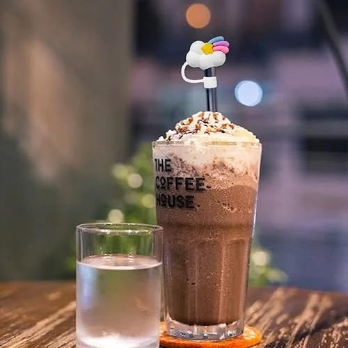 Miniatura 4 de Stanlay - 4 tapas de popote de silicona de 0.394 in, fundas para popotes de 30 onzas y 40 onzas, a prueba de polvo para popotes de 0.394 in, ideal