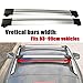 Piaobaige 2X 93cm - 99cm 97cm Universal Autodachträger Korb Oberschiene Querstreifen Gepäckträger für Hochschiene