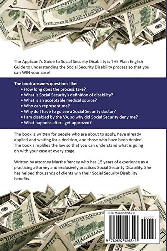 The Applicant's Guide To Social Security Disability: The Plain English Guide To Understanding The Process So That You Can Win Your Case #TOP1