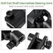 10L0L Golf Cart Steering Yoke Shaft Intermediate Assembly for E-Z-GO RXV 2008-up Gas & Electric and Electric 2Five Vehicles 608114 600333 604613