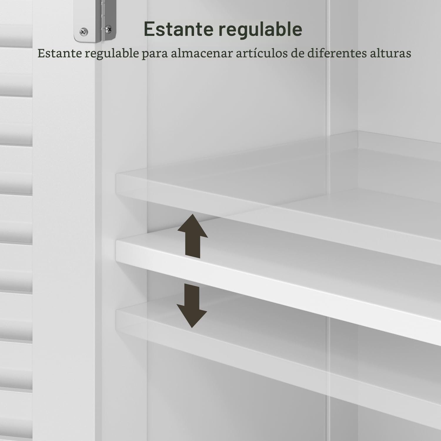 Xbro Mueble Bajo Lavabo con Pedestal, Mueble Auxiliar de Baño para Lavabo de Pie, Armario con 2 Puertas y 2 Estantes, 60 x 30 x 60 cm,Blanco