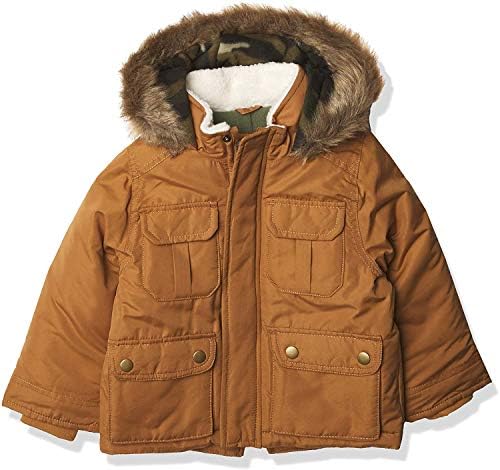 Carter's boys Heavyweight Advernture Parka Coat (7, Camel Parka)