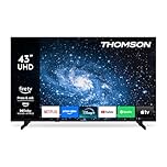 Thomson TV 43 Pollici (108 cm) 4K UHD Smart Fire TV, Controllo Vocale Alexa, Triplo Tuner (DVB-T/T2/C/S/S2), Dolby Vision, Dolby Atmos, HDR10, HDMI 2.1, WiFi, Bluetooth - 43UF4S35