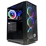 CYBERPOWERPC Regiment Gaming-PC - AMD Ryzen 5 4600G with Radeon Graphics, 8GB RAM, 500GB NVMe SSD, 450W PSU, Windows 11, Eurus RGB
