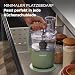 Kenwood MultiPro Compact – Kompakte Küchenmaschine mit Express Serve, Edelstahlmesser, Schneid- und Raspelscheiben, Pulse-Funktion, Grün (FDP23.140GR)