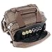 Wild Hare Sport Shooting Duffle Bag Premium Durable Water Resistant Deluxe Six Box Carrier with Large Side Pocket - Hedgetweed Brown
