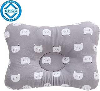 QHGC Baby Pillow -Infant Pillow Soft Baby Head Shaping Pillow,3D Breathable Air Mesh Protection for Flat Head Syndrome,Organic Cotton Washable - coolthings.us