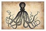 Vintage Octopus Poster by NaxArt 19 x 13in