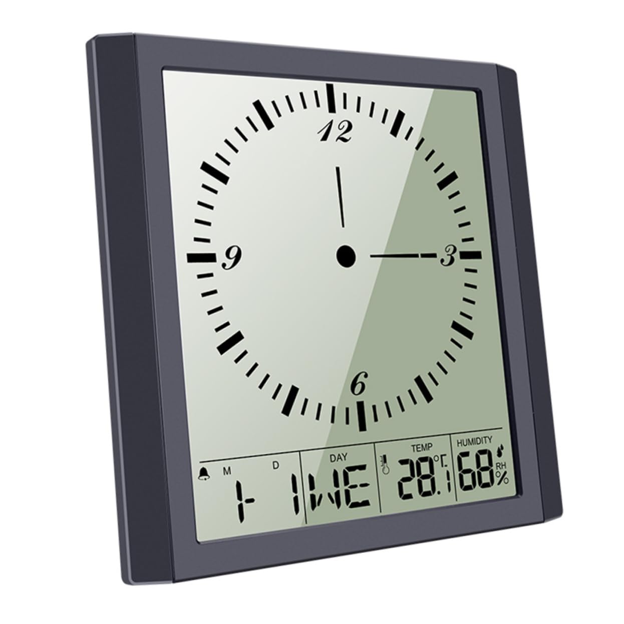 Horloge murale pour salon et chambre Vaguelly horloge numérique LCD automatique