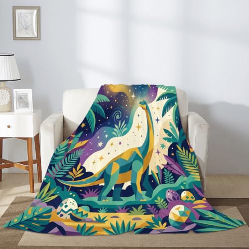 Couverture dinosaure flanelle pour lit et canapé 152x203cm - 7