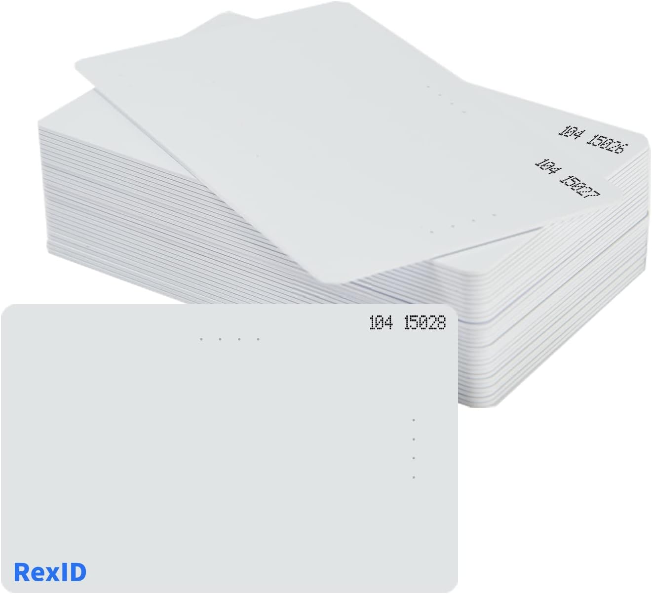 - Default Programmed RexID 100 Pack 125KHz RFID H10301 PVC ISO 26 bit Proximity Card for Access Control System,Comparable to Standard 26 bit Format for Add-On & Replacement on Current System