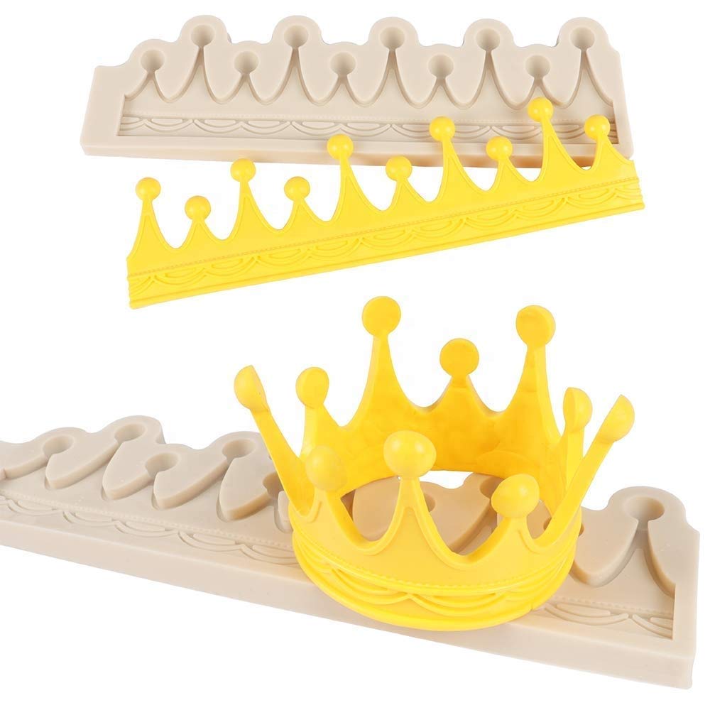 7horse® Silicon Crown Shape Fondant Marzipan Mould-image-37