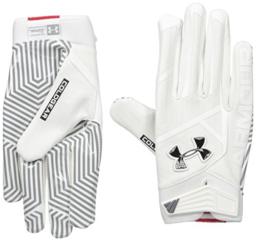 Under Armour Men's Playoff ColdGear II Gloves, White (100)/Black, Large