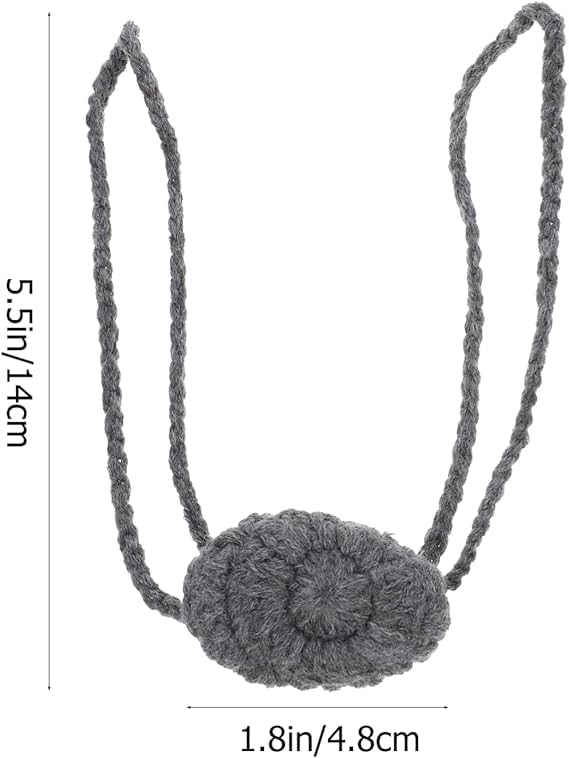 Hand-Crocheted Wool Nose Warmer, Soft and Reusable Accessory for Men and Women