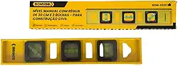 Nível De Mão Nivelador Pedreiro 3 Bolhas Régua 30cm Preciso