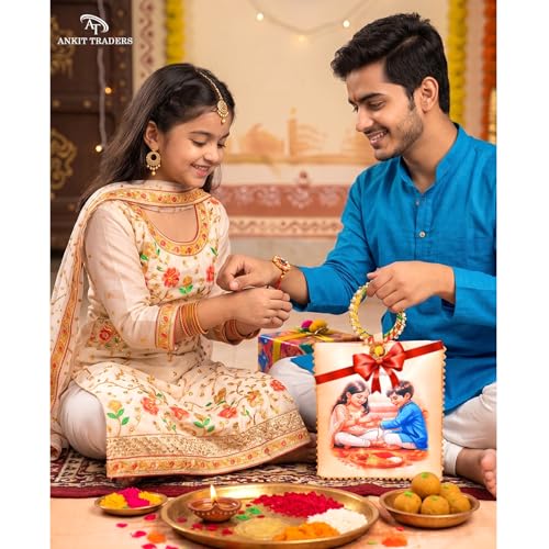 Image of Silk Raksha Bandhan Potli Bag for Women Return Gift Pack of 12 | Rakshabandhan Theme Ethnic Clutch with Ring Handle & Zipper | Rakhi Favour Pouch