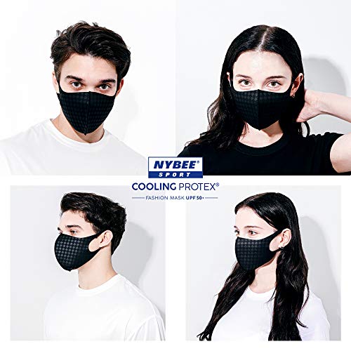 NYBEE SPORT COOLING PRO Breathable Face Mask UPF 50, Washable, Reusable, Lightweight, UV Sunblock, Women, Men, Unisex… - Image 5