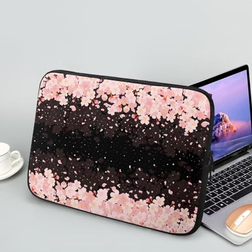 Funda para laptop 15 pulgadas diseño floral rosado miniatura 2