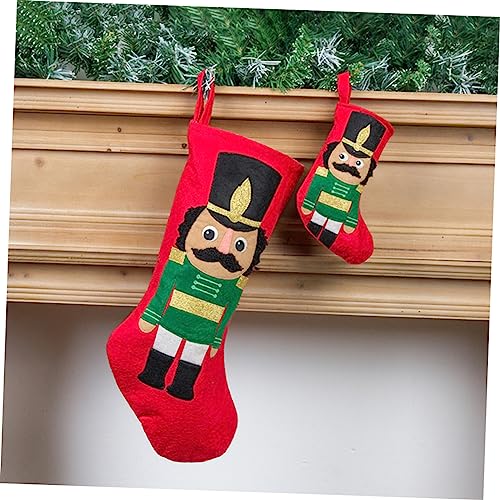 Chaussettes de Noël en jute robustes pour cheminée sans pli - 8