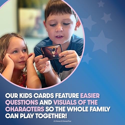 Image of Disney Trivia Board Games for Family Night, Travel Games, Strategy Game, 6+