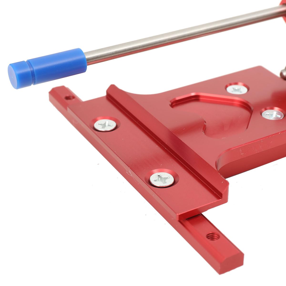Guida Parallela in Lega di Alluminio con Scala Laser, Sistema Guida per Sega Circolare Modulabile con Blocco Regolabile per Tagli Precisi del Legno