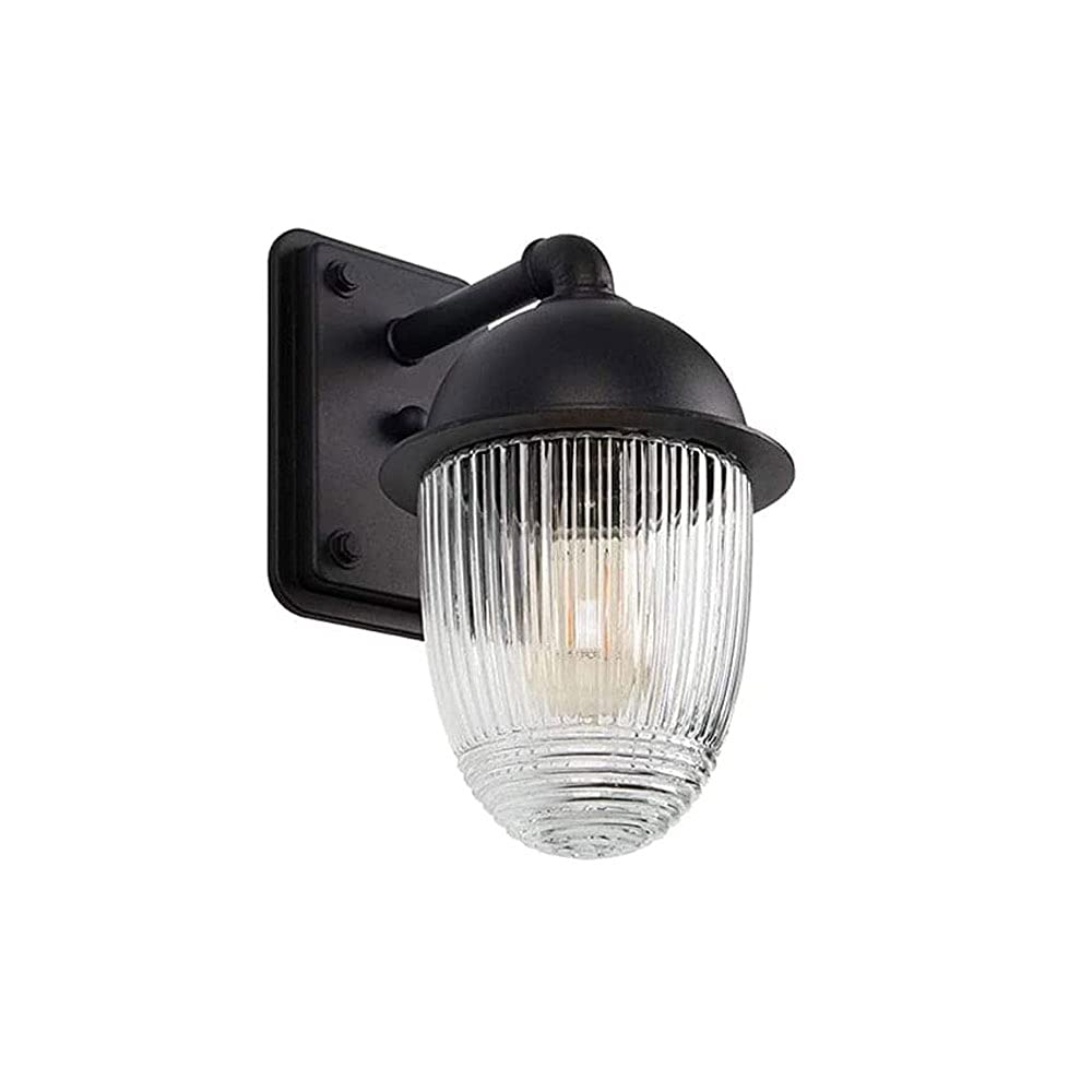 Luminaires de cour extérieurs étanches E27 design moderne noir pour mur de balcon