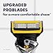 Gillette ProGlide Shield Men's Razor, 5 Bladed Razor, with Precision Trimmer, Comfortglide Lubrication, Glide and Comfort, Handle + 4 Blade Refills