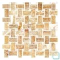 Honey Onyx - Thassos White Marble Polished Premium Basketweave Mosaic Tile