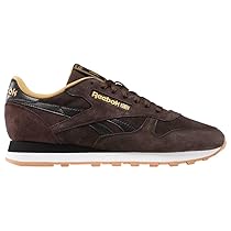 Reebok Classic Leather, Scarpe da Ginnastica Unisex – Adulto, Dark Matter, Black, Khaki Brown, 40 EU