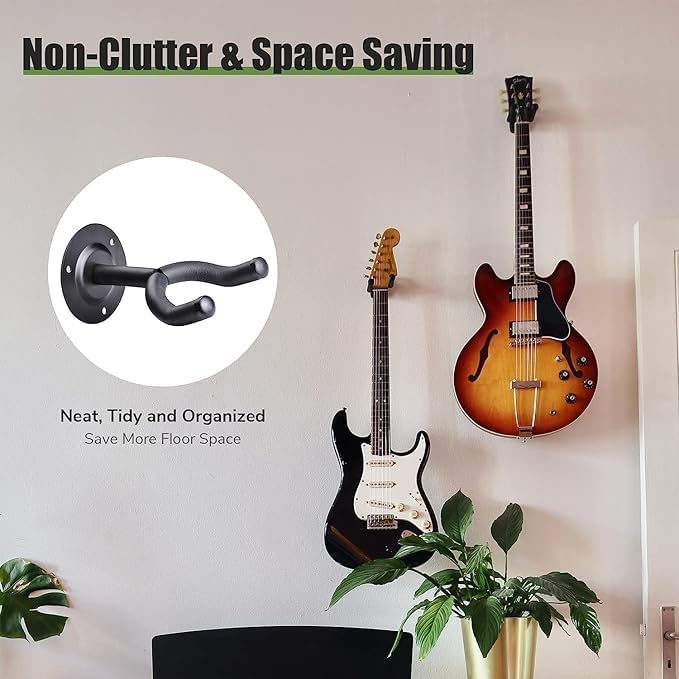 Image of MOCKING BIRD Guitar Belt with guitar wall mount hanger Adjustable Buckle Guitar strap for acoustic Guitar Electric Guitar bass Guitar Hanger with Colourful Plectrum picks