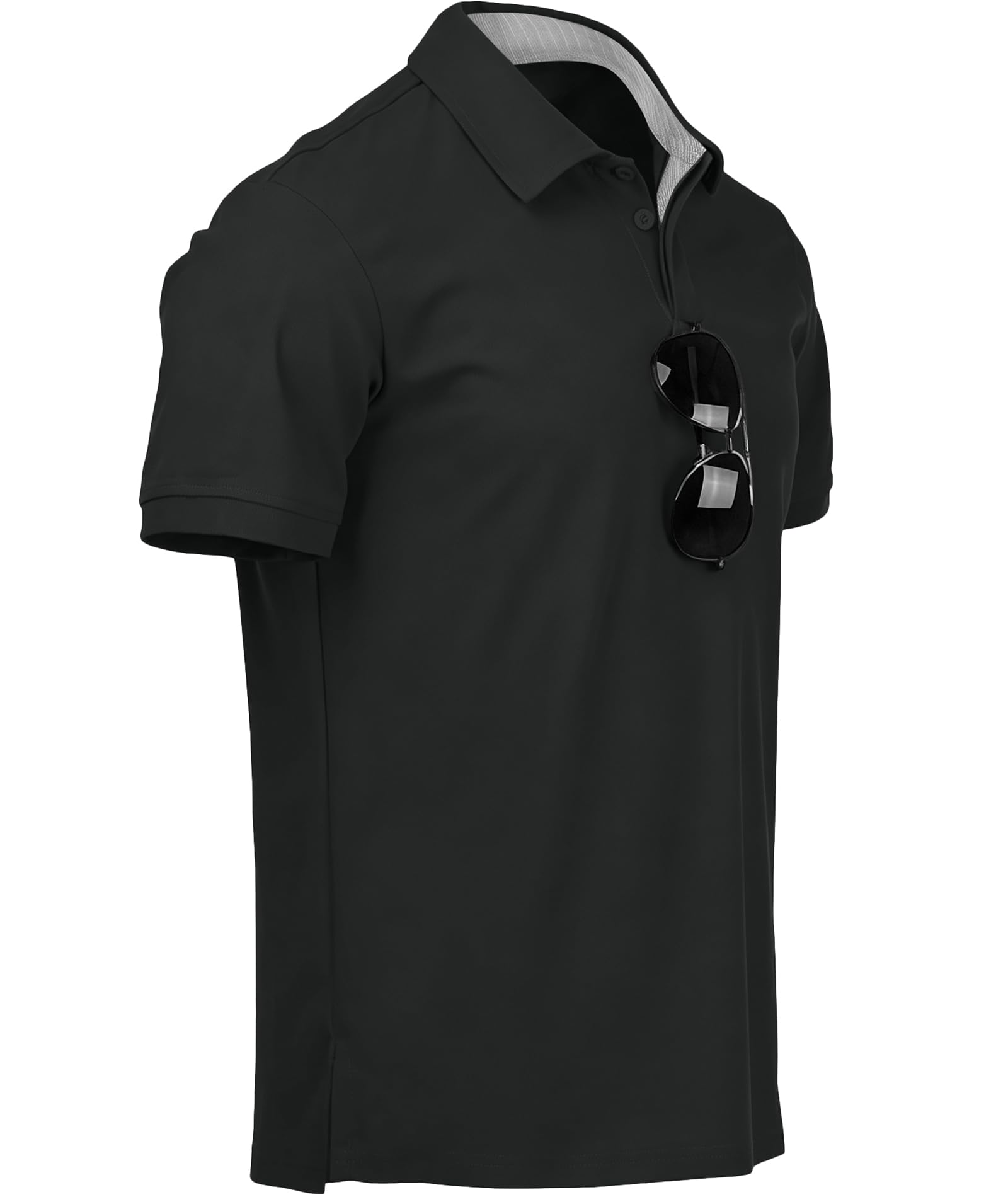 Elainone Poloshirt Herren Kurzarm 65% Baumwolle Sommer Golf Tennis Polo Shirt Regular Fit für Sport