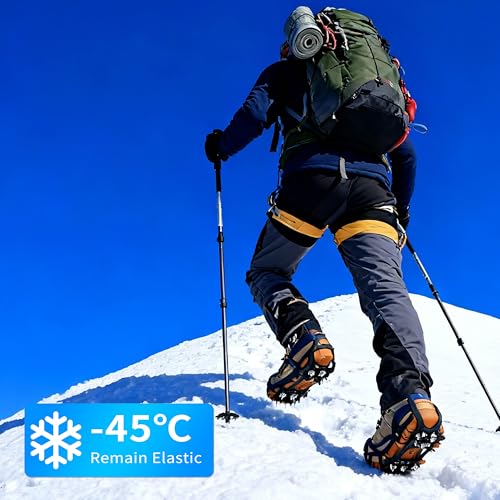 Crampons de traction pour la marche sans glisser sur le verglas grâce aux 9 clous antidérapants - 7