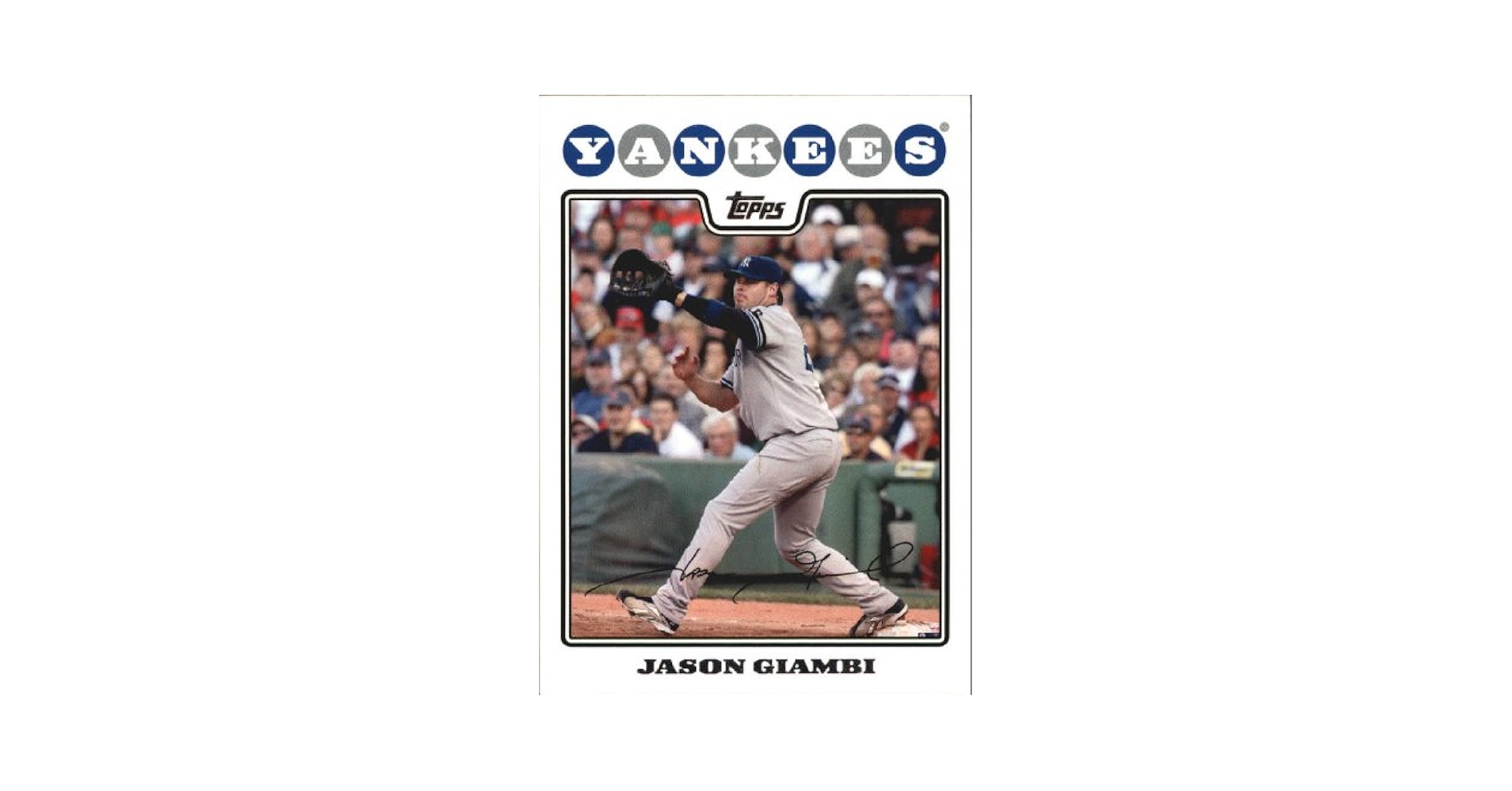 Jason Giambi ジアンビ ヤンキースYankees MLB カード Jason Giambi - 2002 New York Yankees - 2.5 x 3.5 custom card