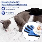 Dreamil Haustier Fellpflege Handschuh 2 Stück Effizienter Tierhaarentferner-Handschuh Massagehandschuh Verwenden mit Verbessertem fün-Finger-Design perfekt für Hunde und Katzen mit langem kurzem Fell