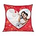 Babloo Cuscino Love Idea Regalo Originale per Fidanzati, per Lui, per Lei, Anniversario, Matrimonio "Red and Gold" Personalizzato con Vostra Foto (40x40cm)