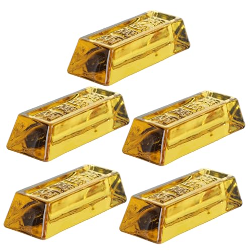 PRETYZOOM Pisapapeles Cristal Dorado 5 Pcs Decoración Feng Shui