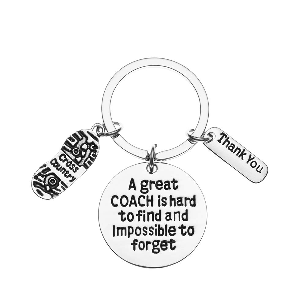 Infinity CollectionCross Country Coach Keychain, Running Coach Gifts, Great Coach is Hard to Find Coach Keychain, Running Coach Gift