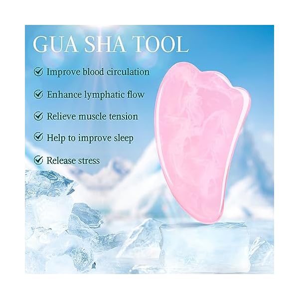 GRANDFUN Stocking Stuffers for Women Gifts Christmas: Face Roller Gua Sha Tool Unique Birthday Present Idea Gadget for Wife Mom Her Girlfriend Sister Mother Who Have Everything Facial Beauty Massager - Image 5