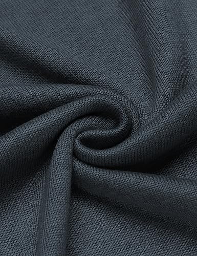 COOFANDY Herren Strickweste V-Neck Pullunder Ärmellose Pullover Business Pullunder Regular Fit Männer Pullover Vest Herrenpullunder Winter Sweater Vest Dunkelgrau XXL