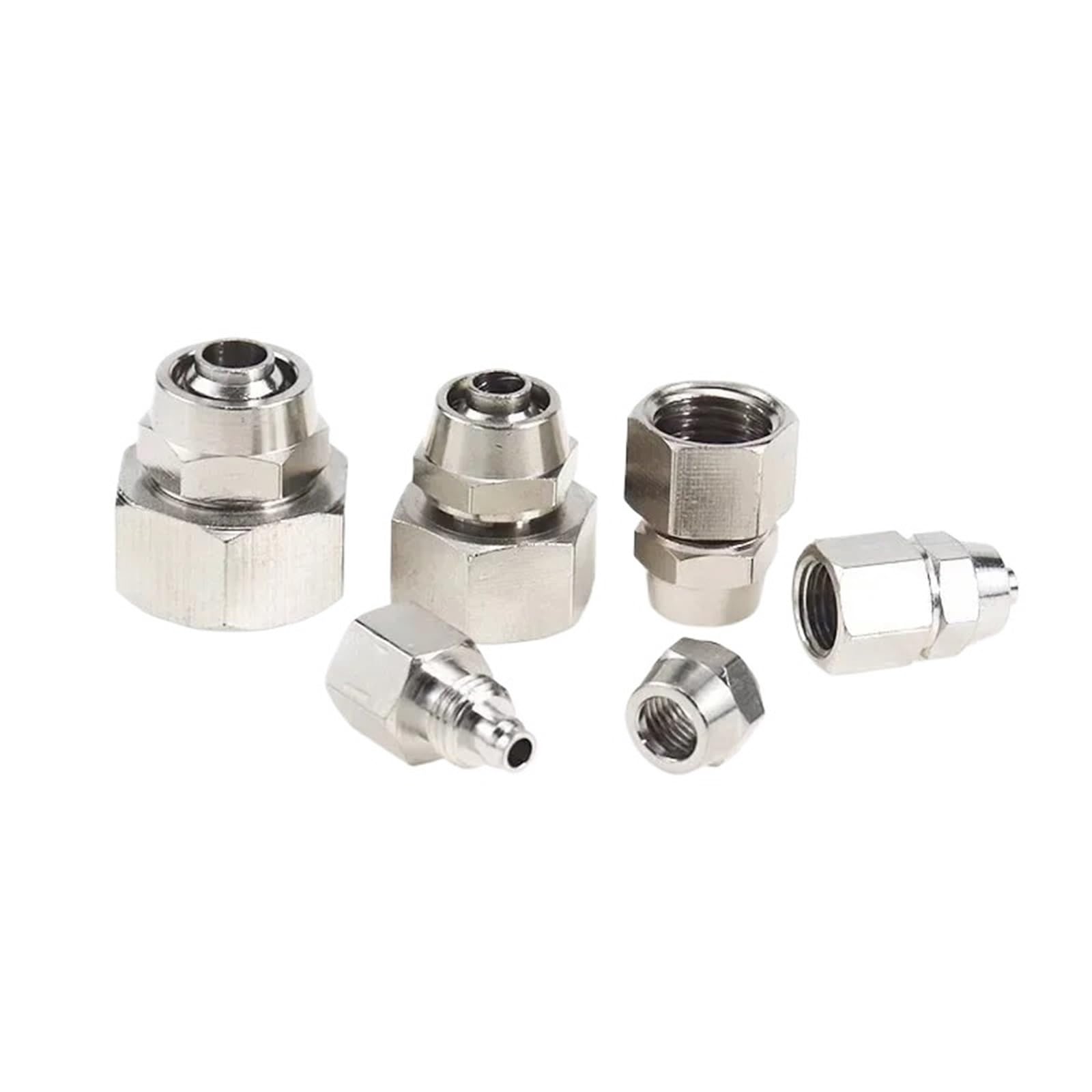 Connettore a serraggio rapido Raccordo aria OD 4 6 8 10 12 mm, rame 1/8 "1/4" 3/8" 1/2 "(KPCF 10-03,50 PCS)
