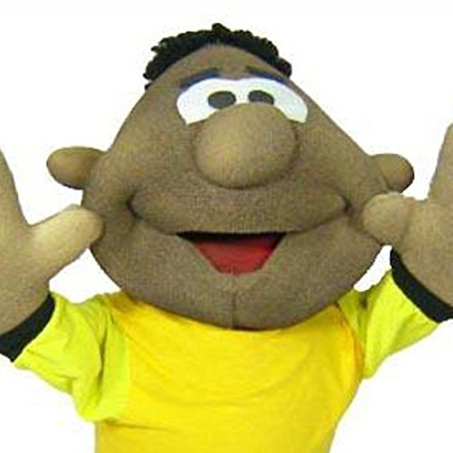 Fantoche De Corpo Inteiro - Espuma - Menino Afro-Brasileiro - 100% Artesanal - Multicolorido